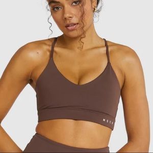 Muscle Republic NWT Womens Balance ll Sports Bra in Coffee Size XS
